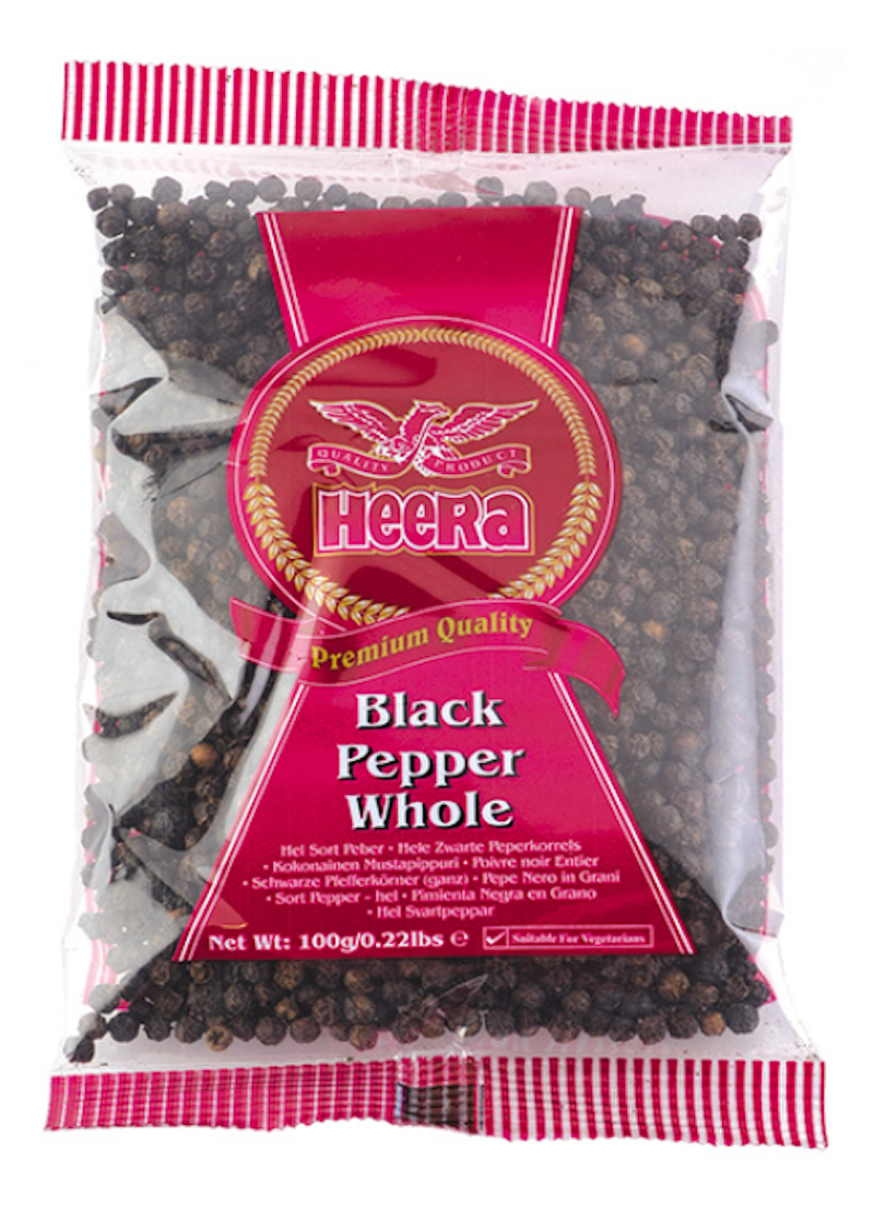 Heera Black Pepper Whole 100g Indianmarket 9654