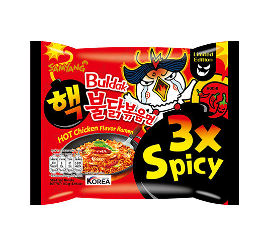 SAMYANG Buldak Hot Chicken Ramen 3x Spicy 140g