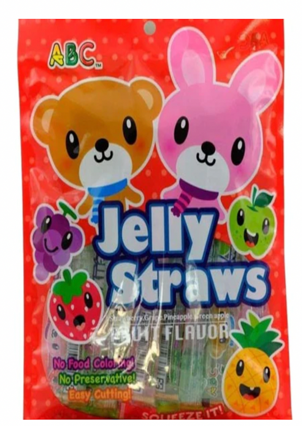 ABC Jelly Straws Fruit Flavour 300g