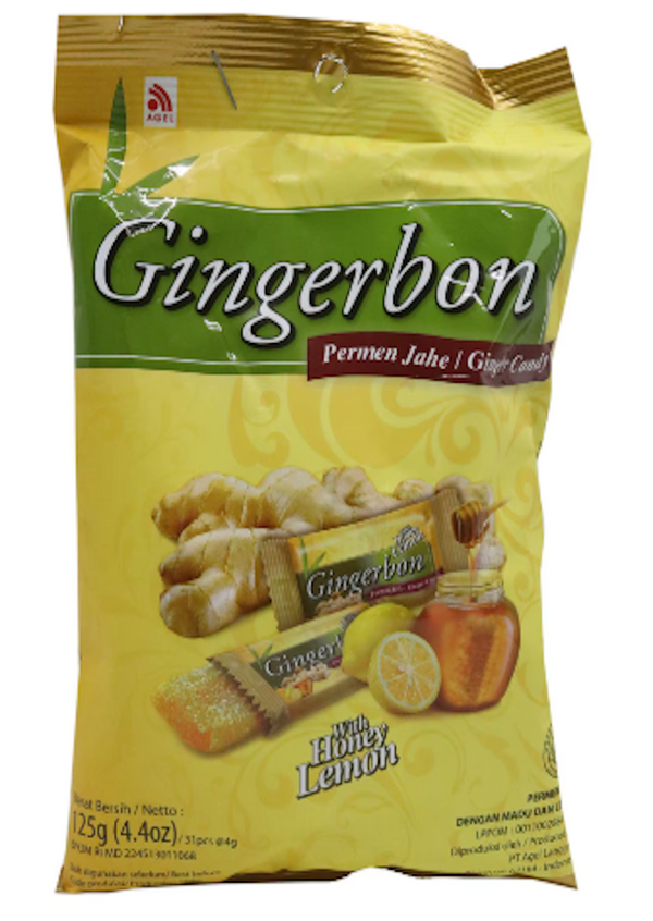 AGEL Gingerbon Candy with Honey Lemon 125g