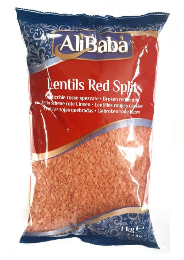 ALIBABA Red Lentils Split 1kg 