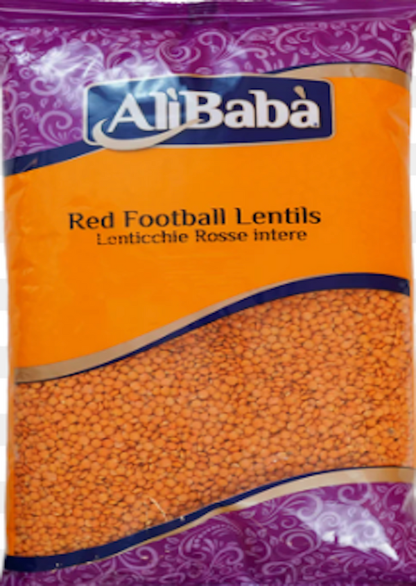 ALIBABA Red Lentils (Football) 2kg