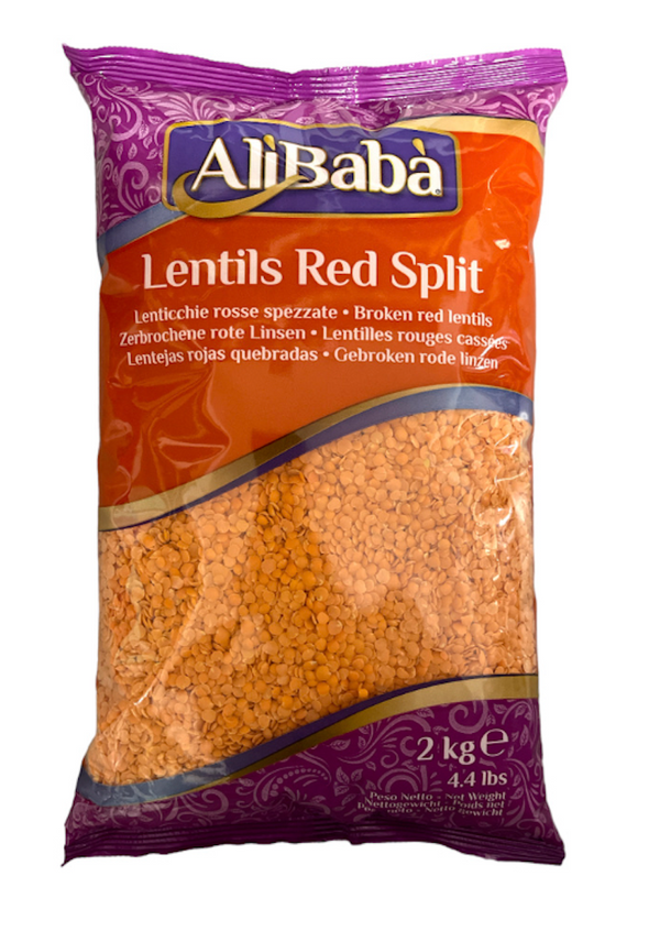 ALIBABA Red Split Lentils 2kg