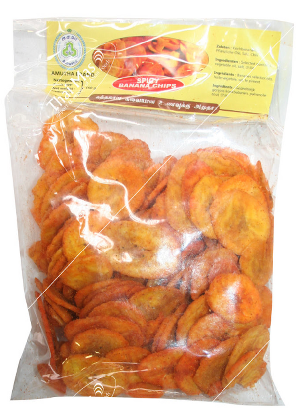 AMUTHA Banana Chips Salt/Spicy 150g