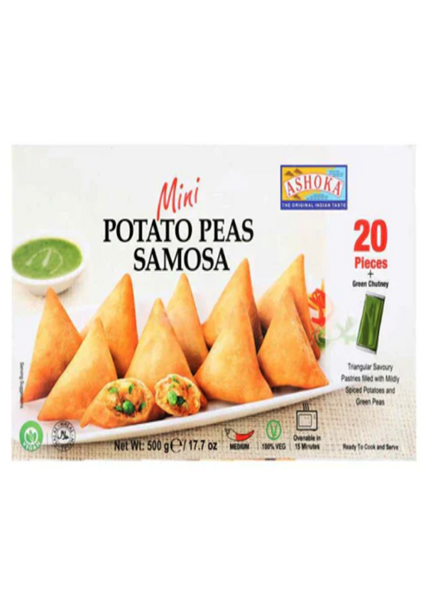 ASHOKA Frozen Mini Potato Peas Samosa 800g