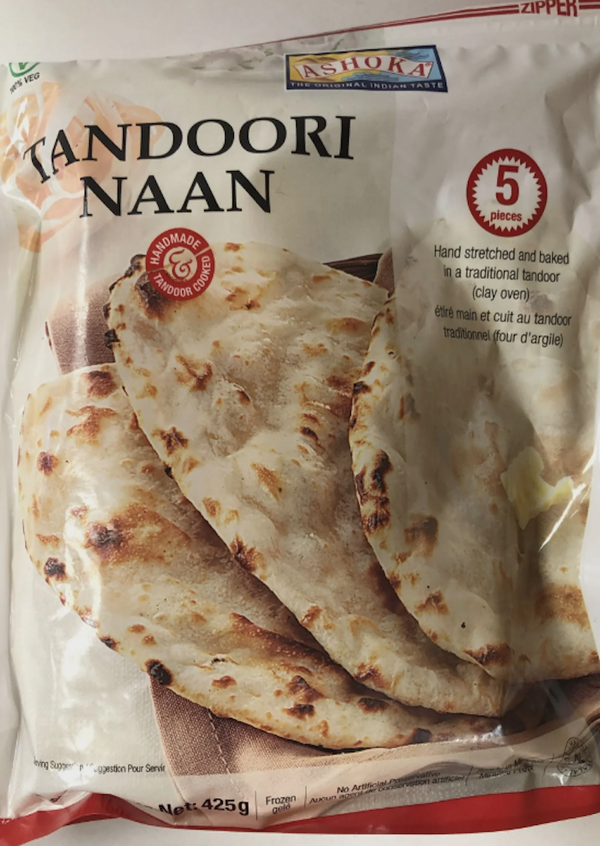 ASHOKA Frozen Tandoori Naan 426g (5pcs)