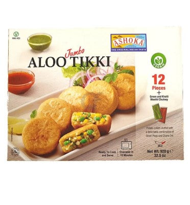 ASHOKA Frozen Aloo Tikki Jumbo with Chutney 920g