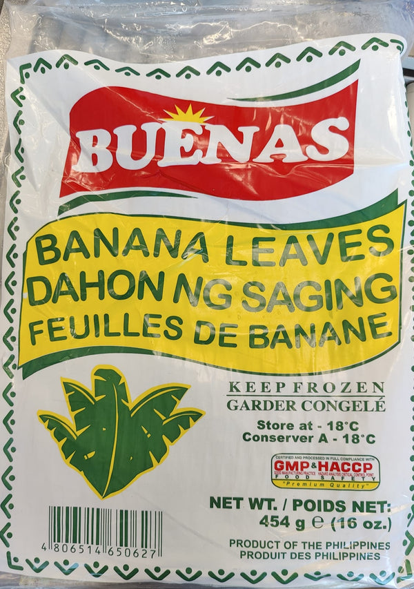 BUENAS Frozen Banana Leaves 454g