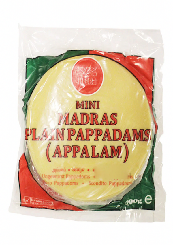 HEERA Mini Madras Plain Pappadams 100g