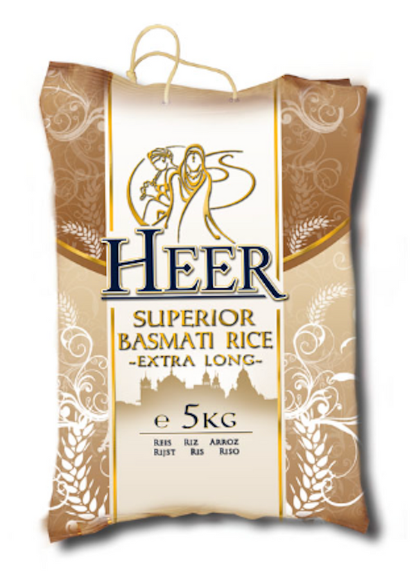 HEER Long Grain Basmati Rice 5kg