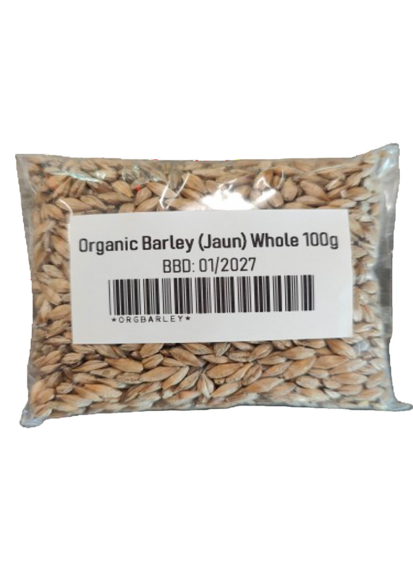 Organic Barley (Jau) Whole 100g