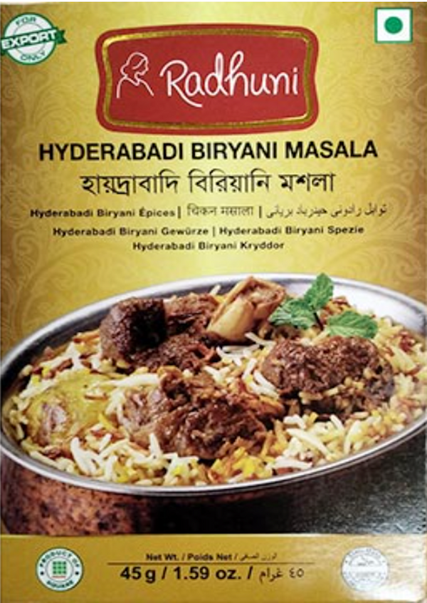 RADHUNI Hyderabadi Biryani Masala 45g