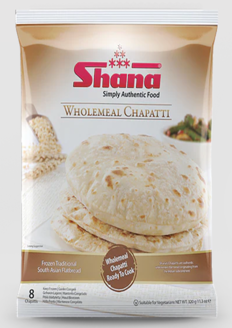 SHANA Frozen Chapati 320g (8pcs) – IndianMarket