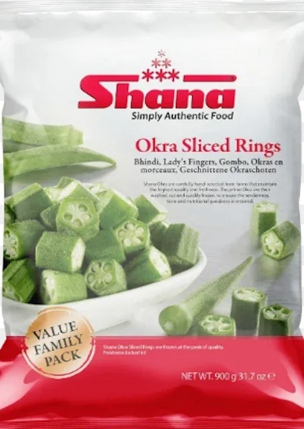 SHANA Frozen Okra Cut 340g