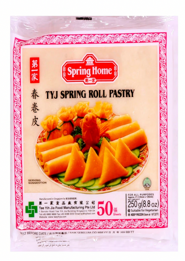 SPRING HOME Frozen Spring Roll Pastry 250g