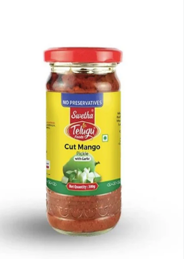 TELUGU Cut Mango & Garlic Pickle 300g