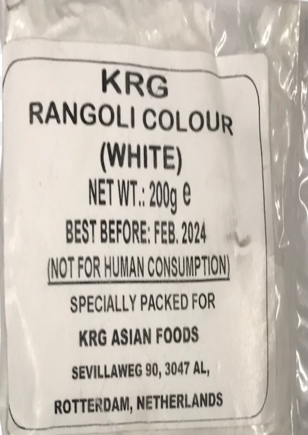 White Rangoli Colour 200g