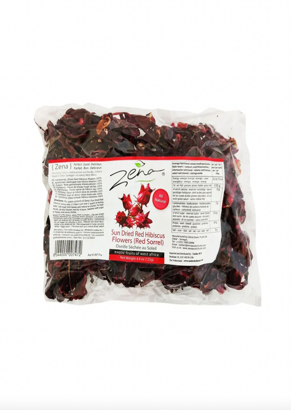 ZENA Sun Dried Red Hibiscus 125g