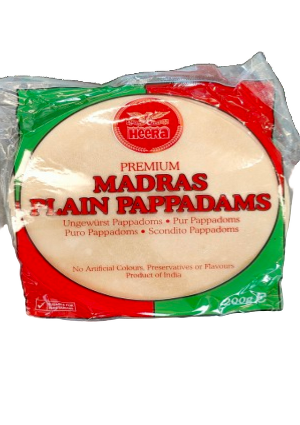 HEERA Papad Plain 200g